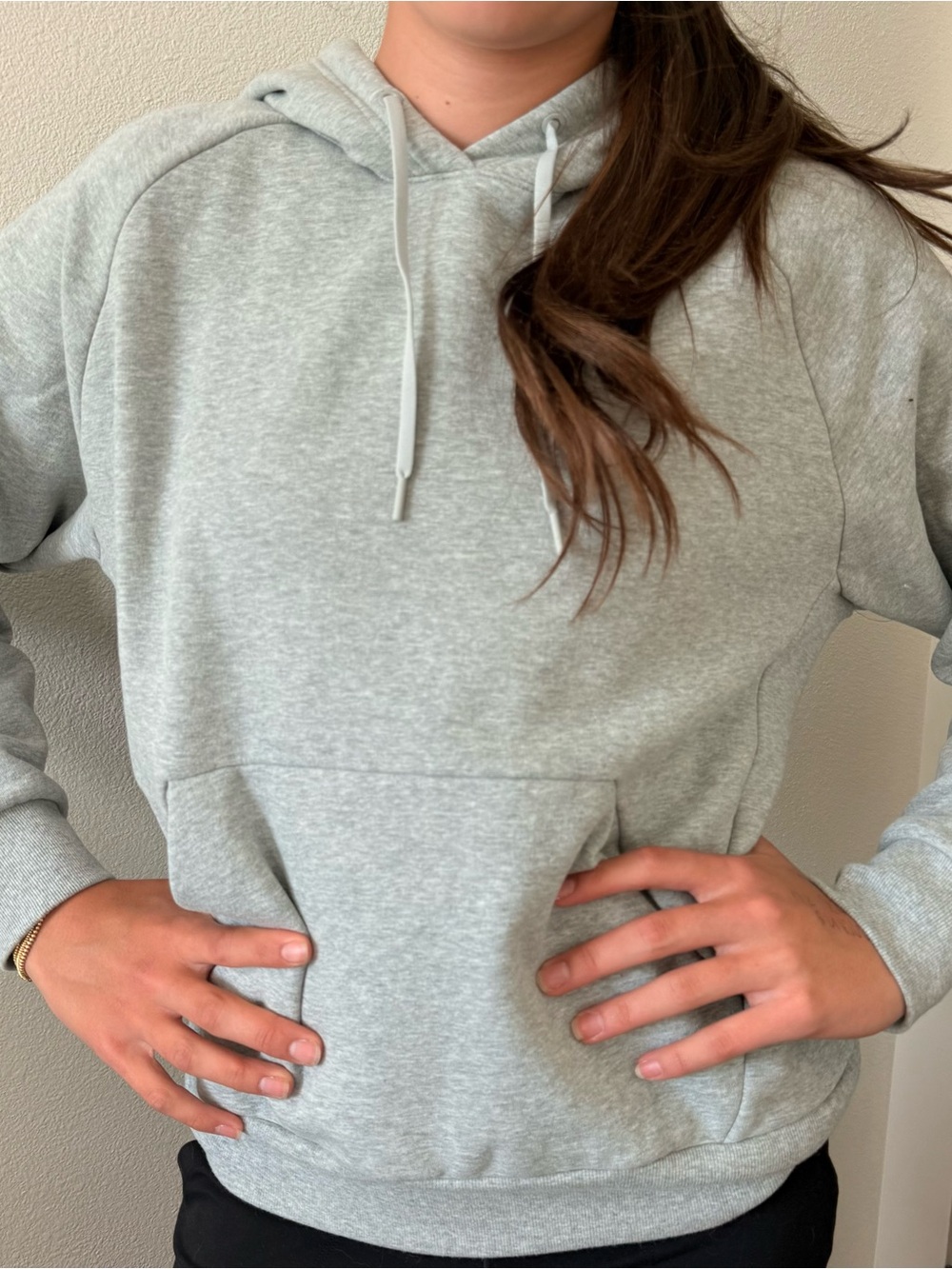 ATHLETA Women’s Light Gray Pullover Hoodie
